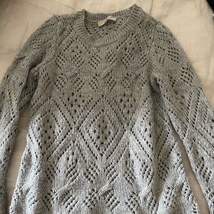 Ann Taylor Loft Grey Knit Sweater